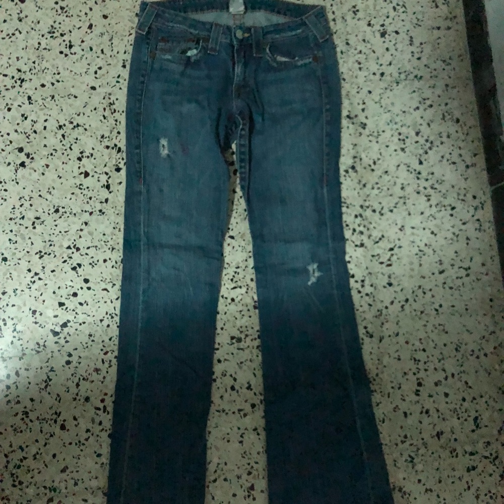 Authenticity True Religion Mid Rise Straight Leg - Picture 3 of 5